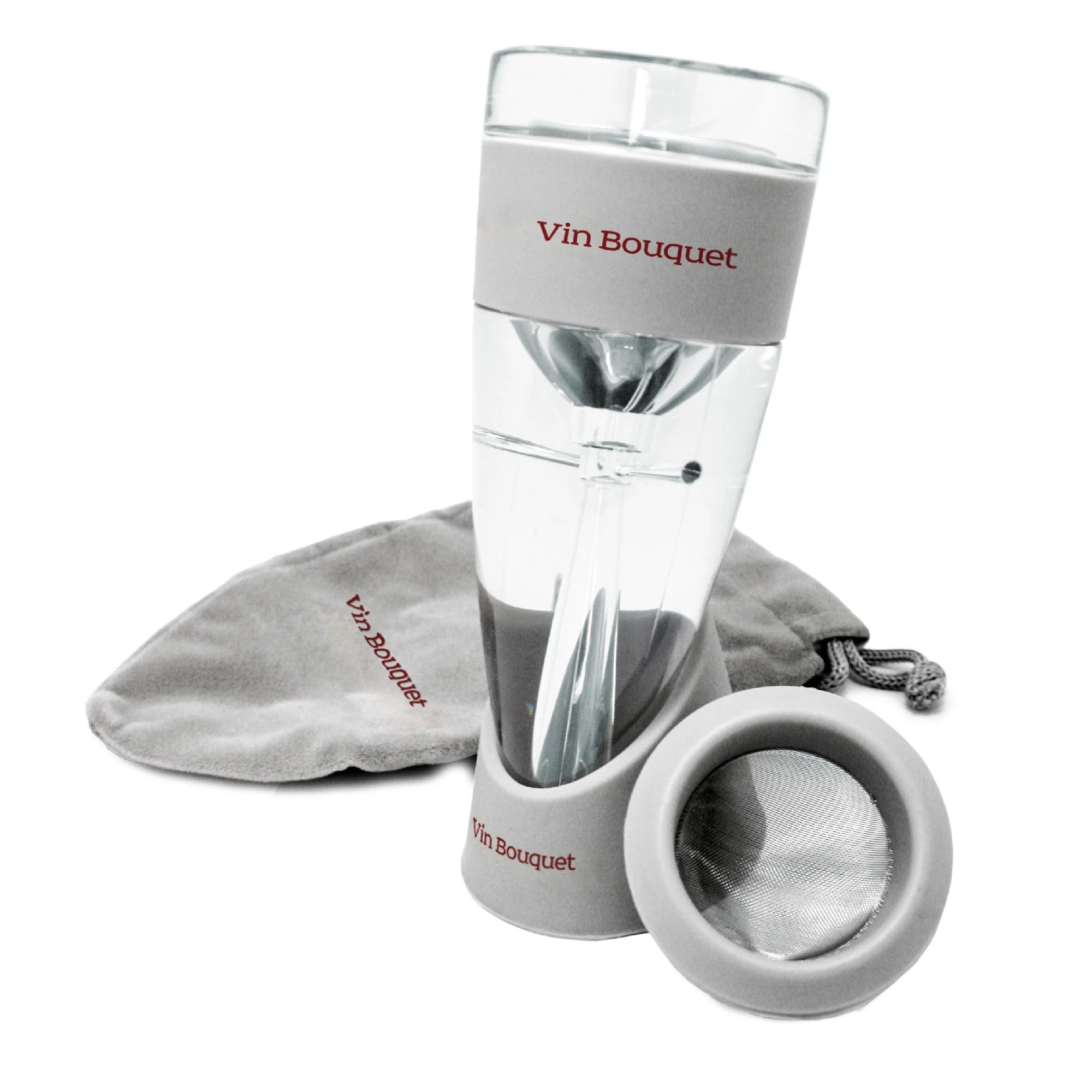 Aireador de vino con filtro y bolsa de transporte - Image 2