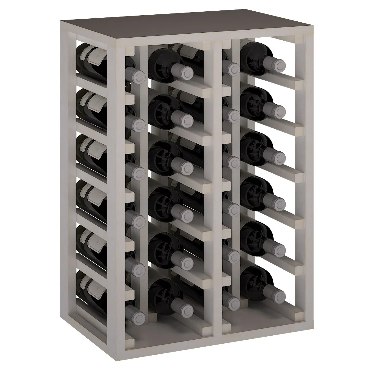 Botellero de madera de pino para 24 botellas Godello EW2014