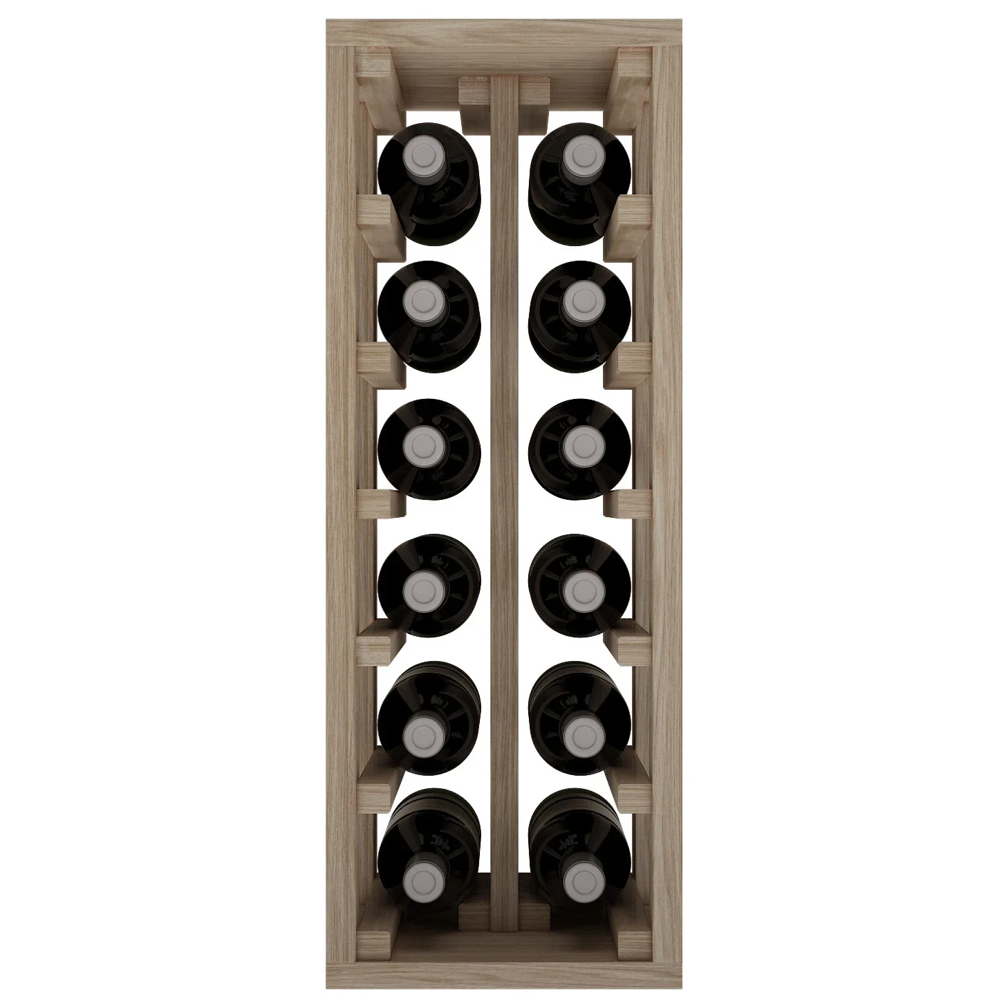 Botellero de madera de roble para 12 botellas Godello ER2010 - Image 2
