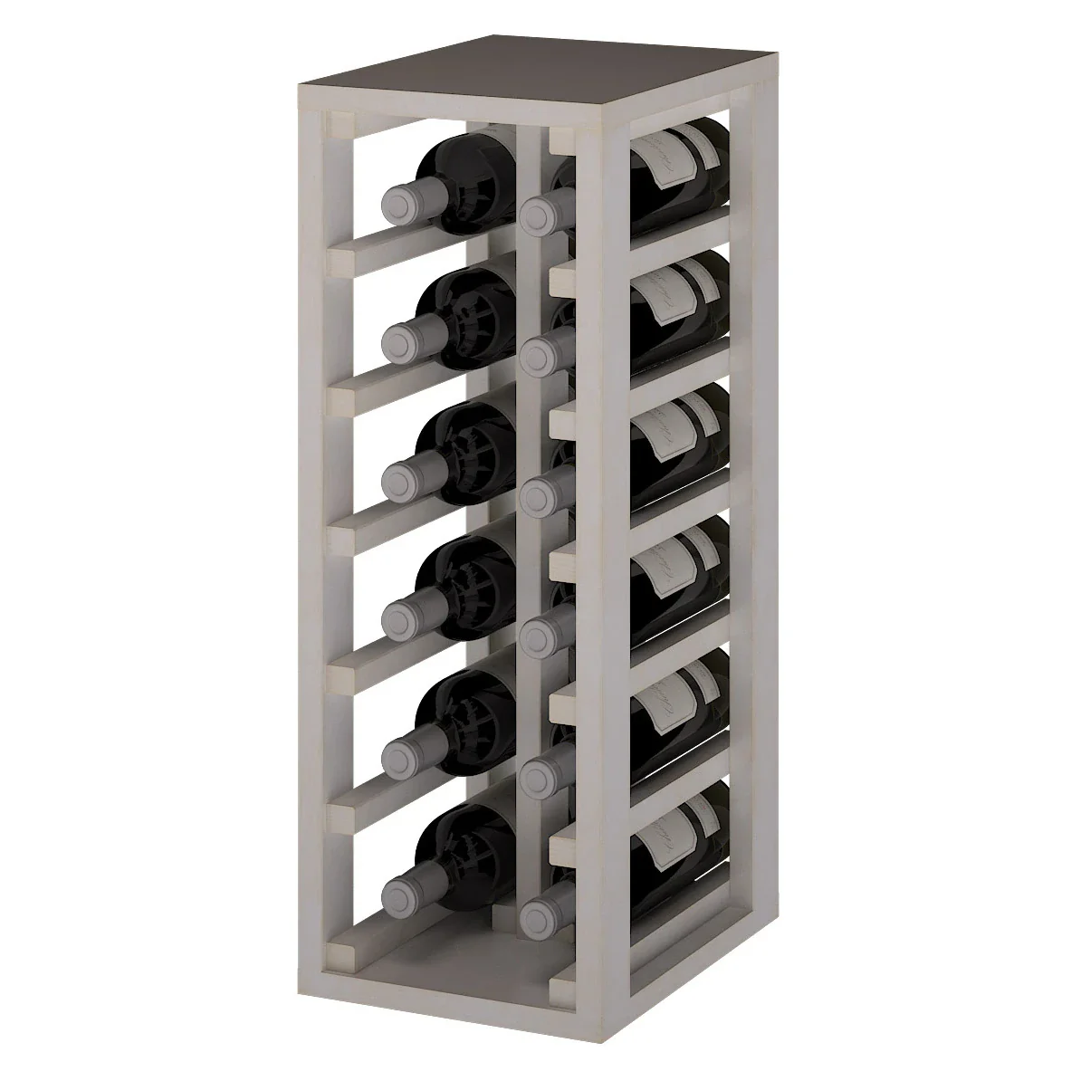 Botellero de madera de pino para 12 botellas Godello EW2010 - Image 3