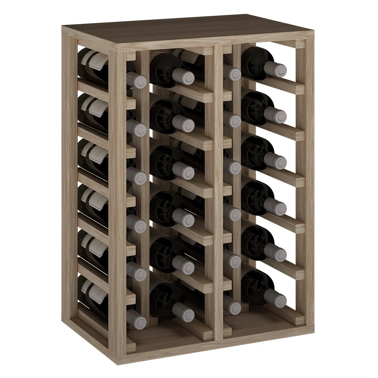 Botellero de madera de roble para 24 botellas Godello ER2014