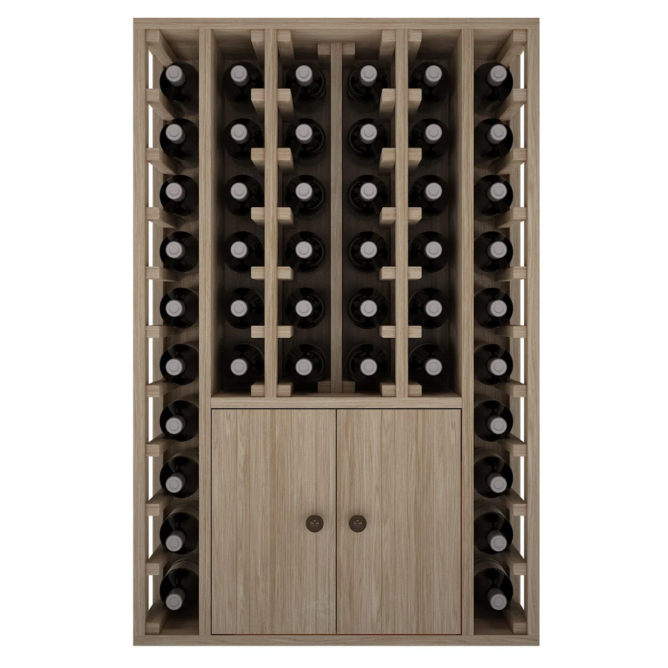 Botellero de madera de roble para 46 botellas Godello ER2516 - Image 2