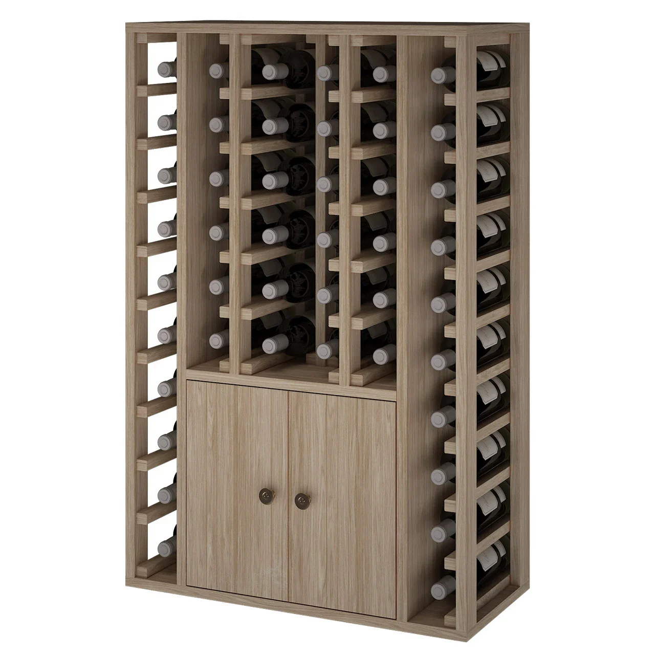 Botellero de madera de roble para 46 botellas Godello ER2516 - Image 3
