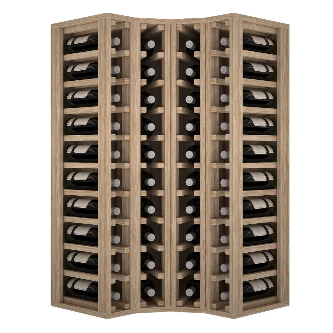Botellero de madera de roble para rincón para 40 botellas Godello ER2030 - Image 2