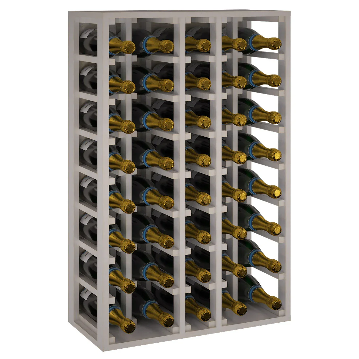 Botellero de madera de pino para 40 botellas champagne Mágnum Godello EW2062