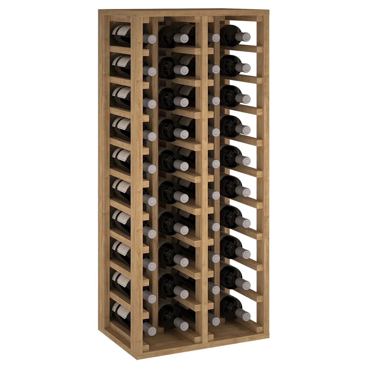 Botellero de madera de pino para 40 botellas Godello EX2034