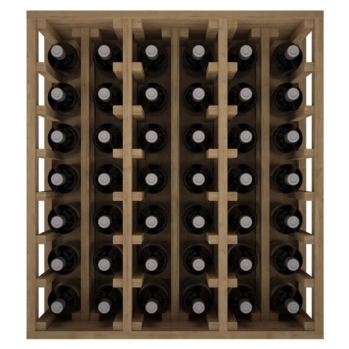 Botellero de madera de pino para 42 botellas Godello EX2061 - Image 2