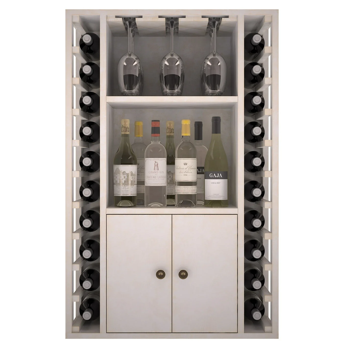 Botellero de madera de pino para 20 botellas Godello EW2521 - Image 2