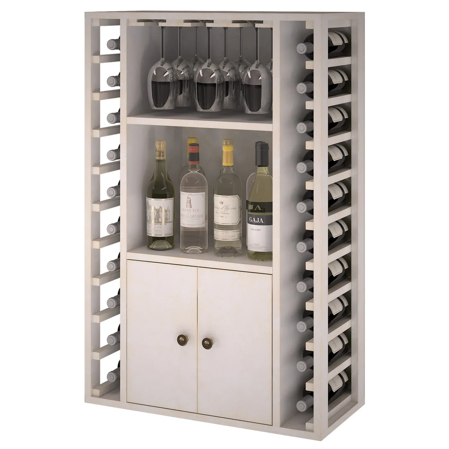 Botellero de madera de pino para 20 botellas Godello EW2521 - Image 3