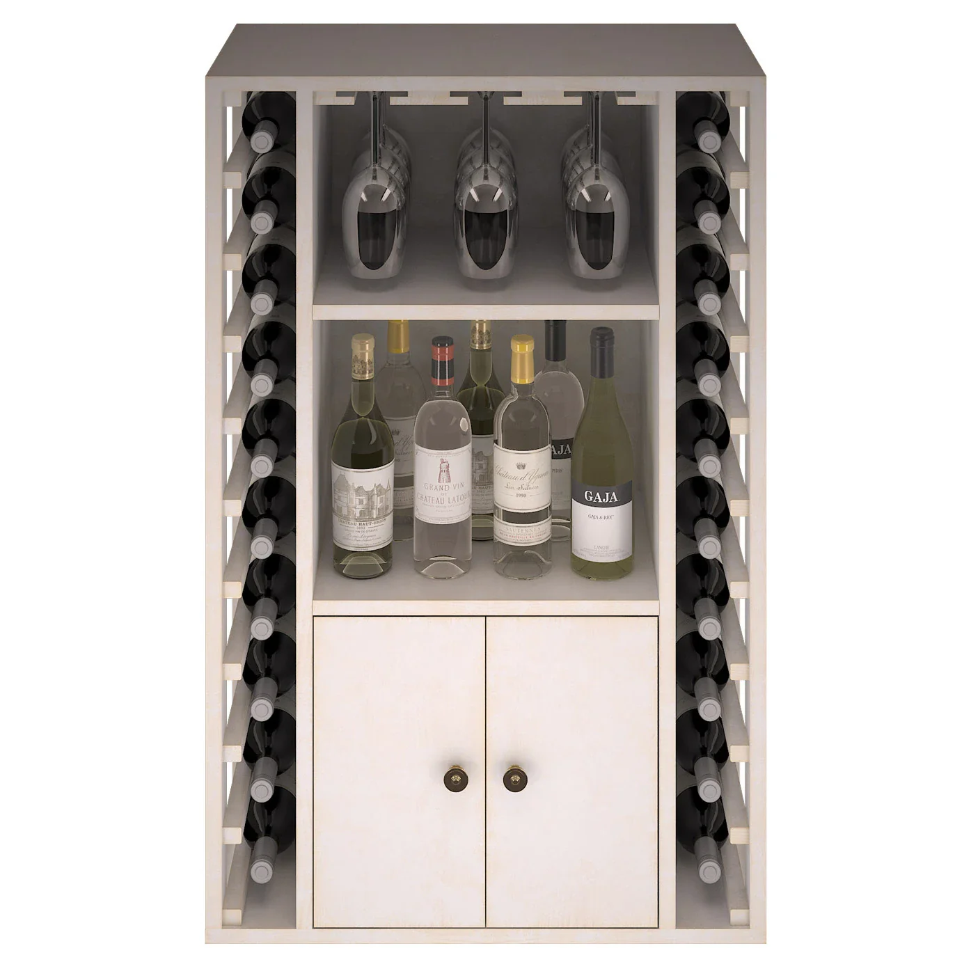 Botellero de madera de pino para 20 botellas Godello EW2521 - Image 4