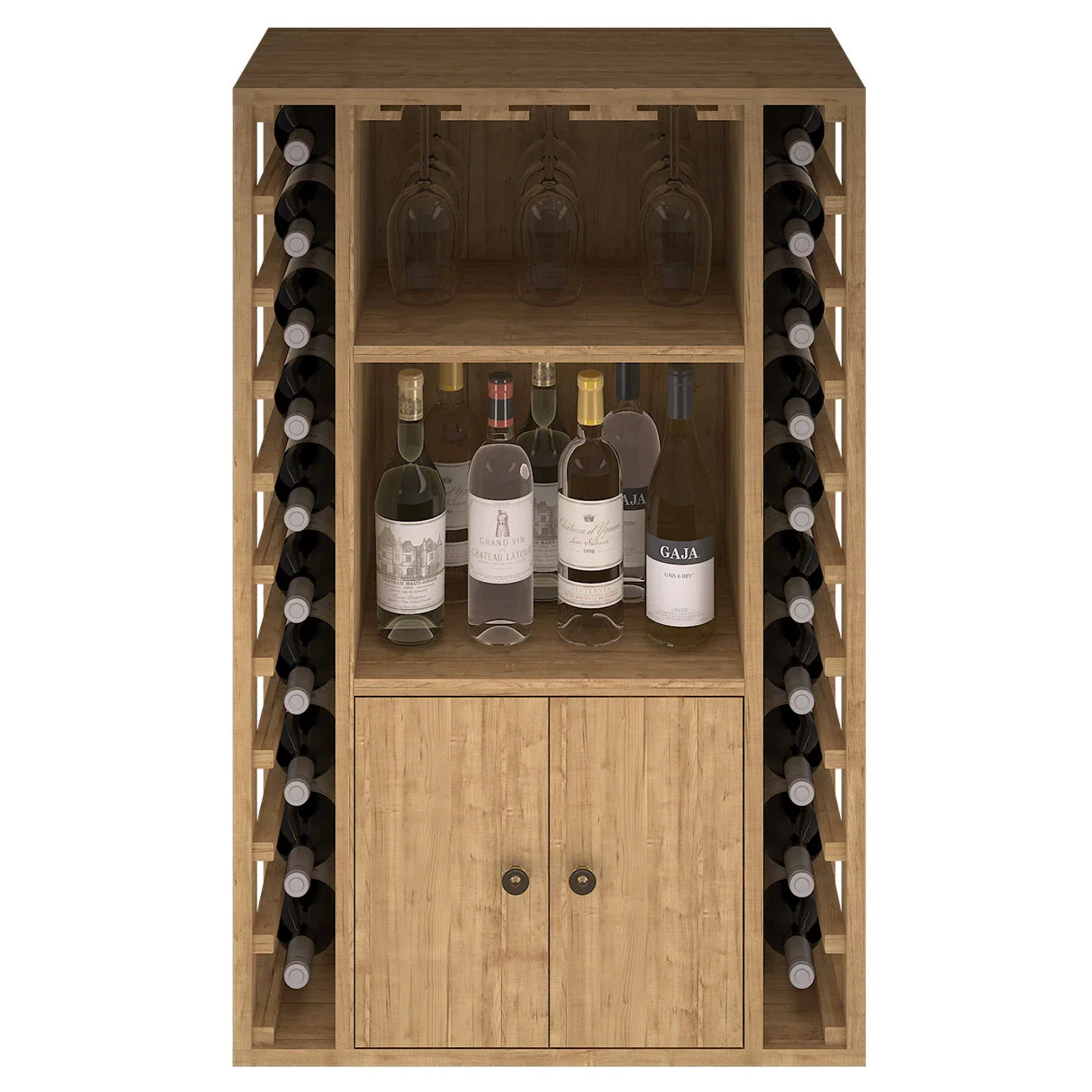 Botellero de madera de pino para 20 botellas Godello EX2521 - Image 4