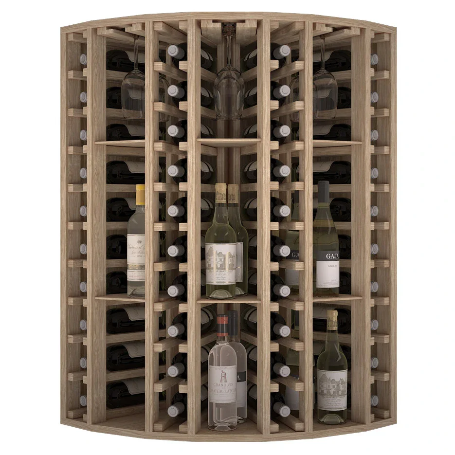 Botellero de madera de pino para rincón para 40 botellas Godello EW2035 - Image 2