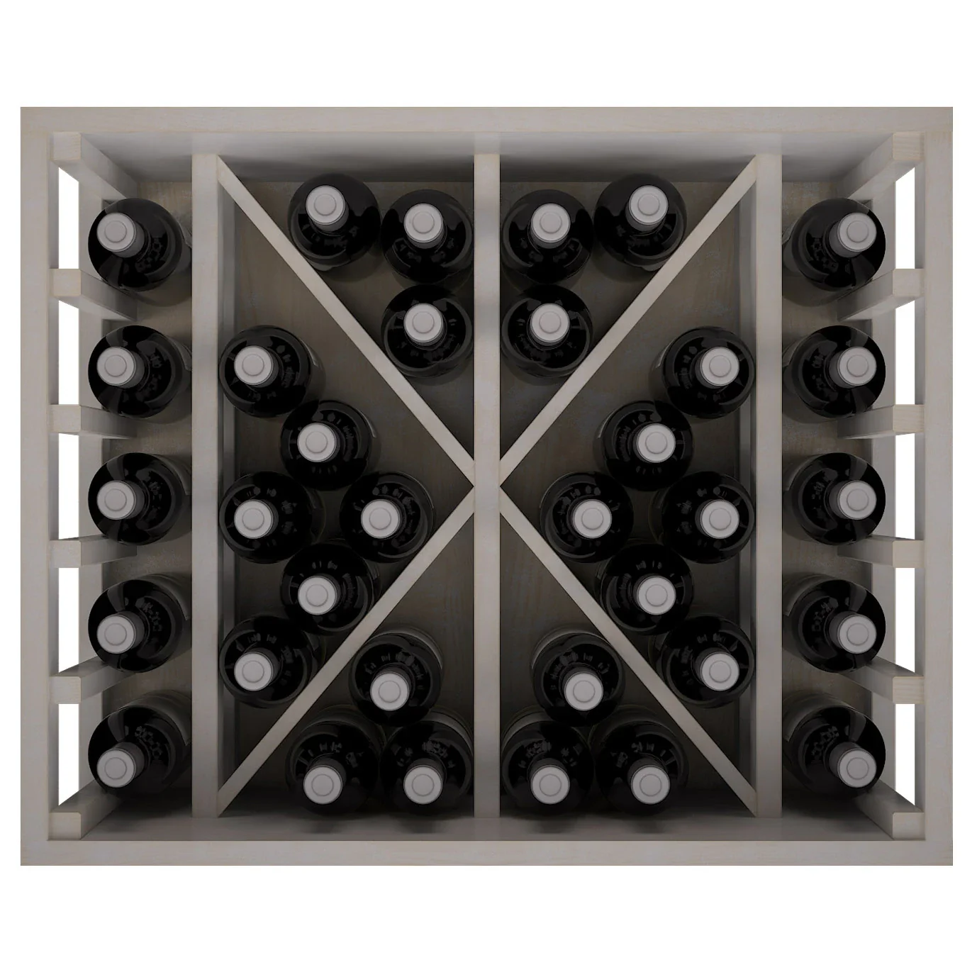 Botellero de madera de pino para 34 botellas Godello EW2531 - Image 2