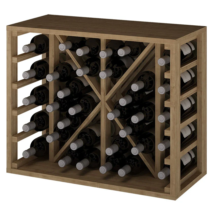 Botellero de madera de pino para 34 botellas Godello EX2531 - Image 3