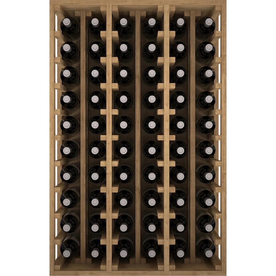 Botellero de madera de pino para 60 botellas Godello EX2060 - Image 2