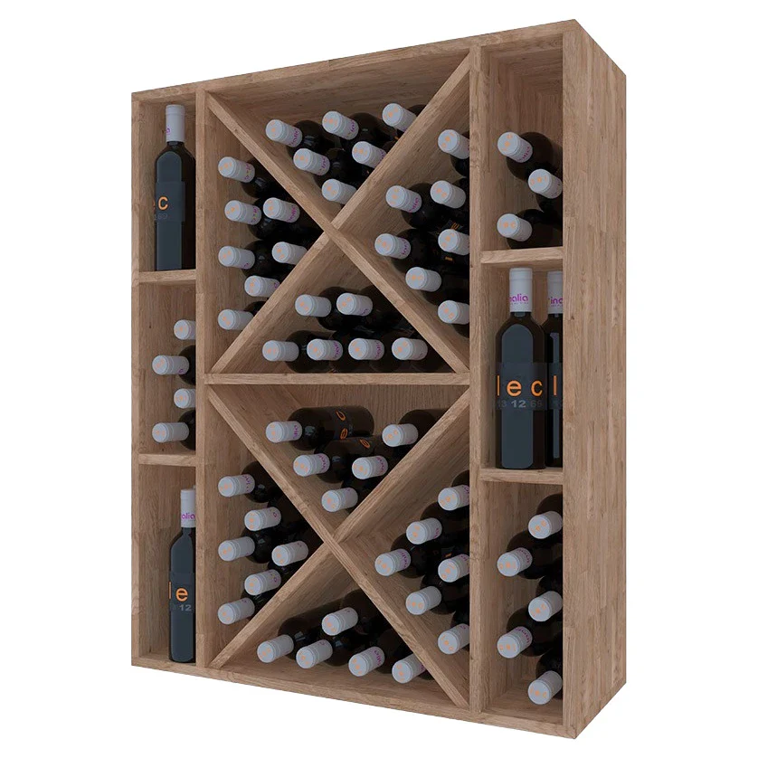 Botellero de madera de pino para 90 botellas Godello EX2538 - Image 2