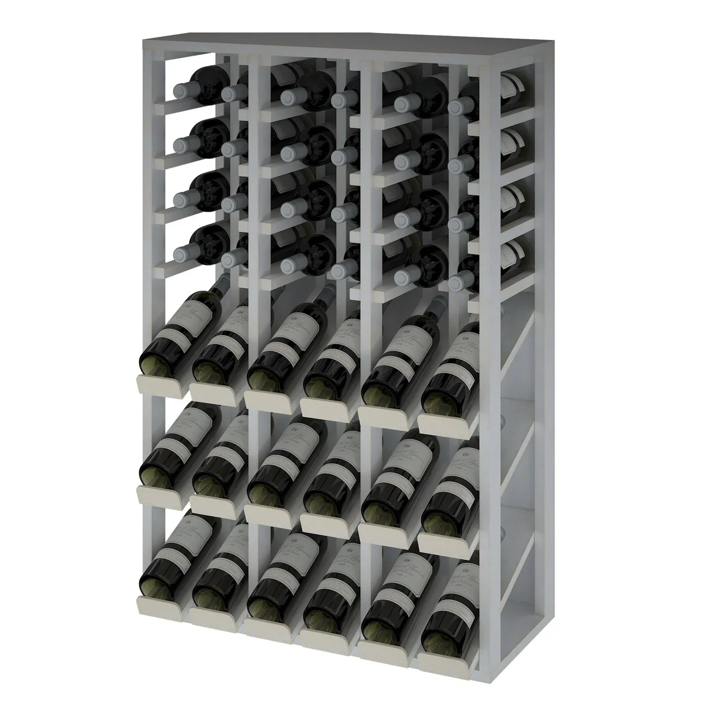 Botellero de madera de pino para 36 botellas Godello EW2091 - Image 5