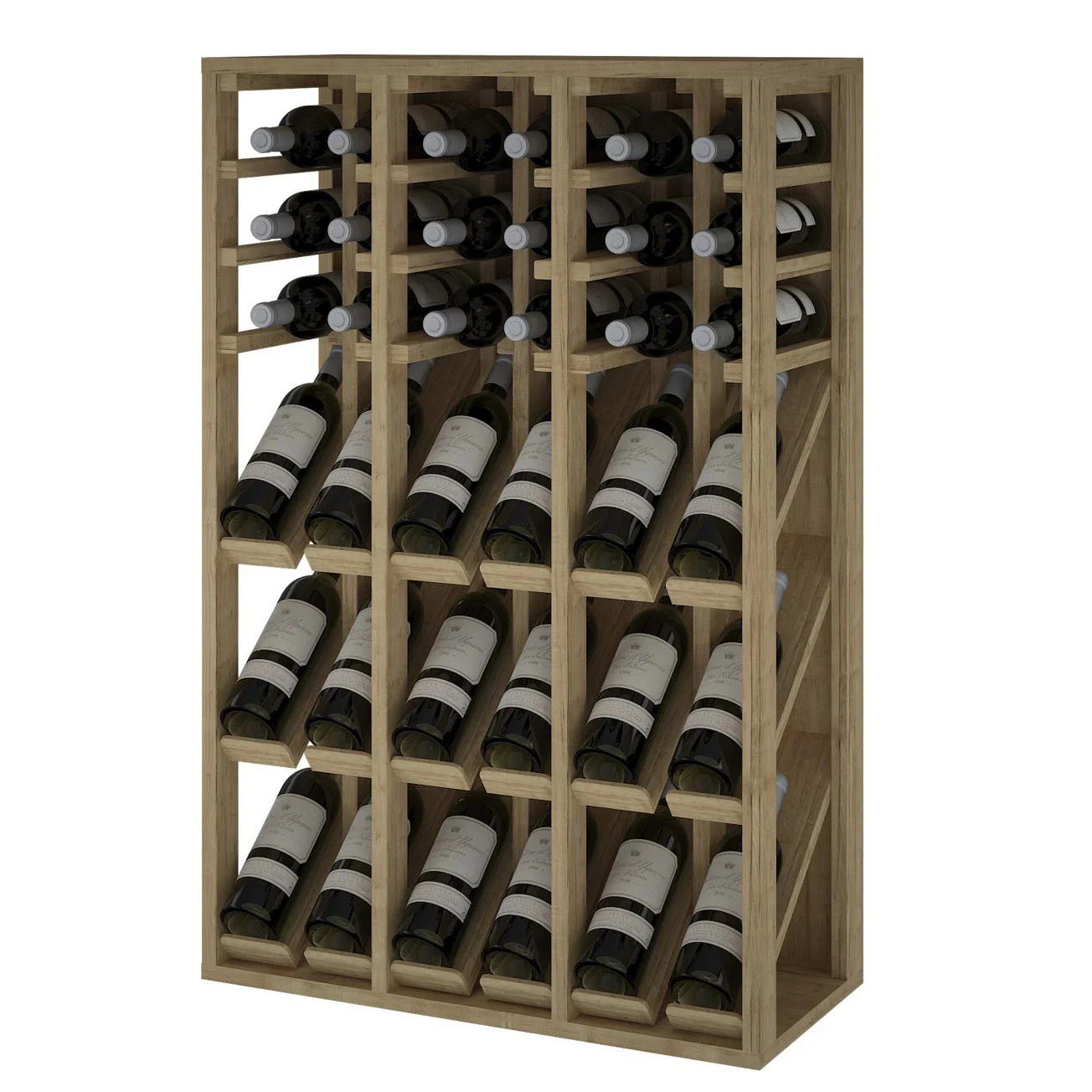Botellero de madera de pino para 36 botellas Godello EX2091 - Image 3