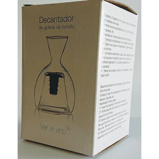 Decantador de Gollete Ver el Vino Caja Blanca ESP 502-N - Image 5