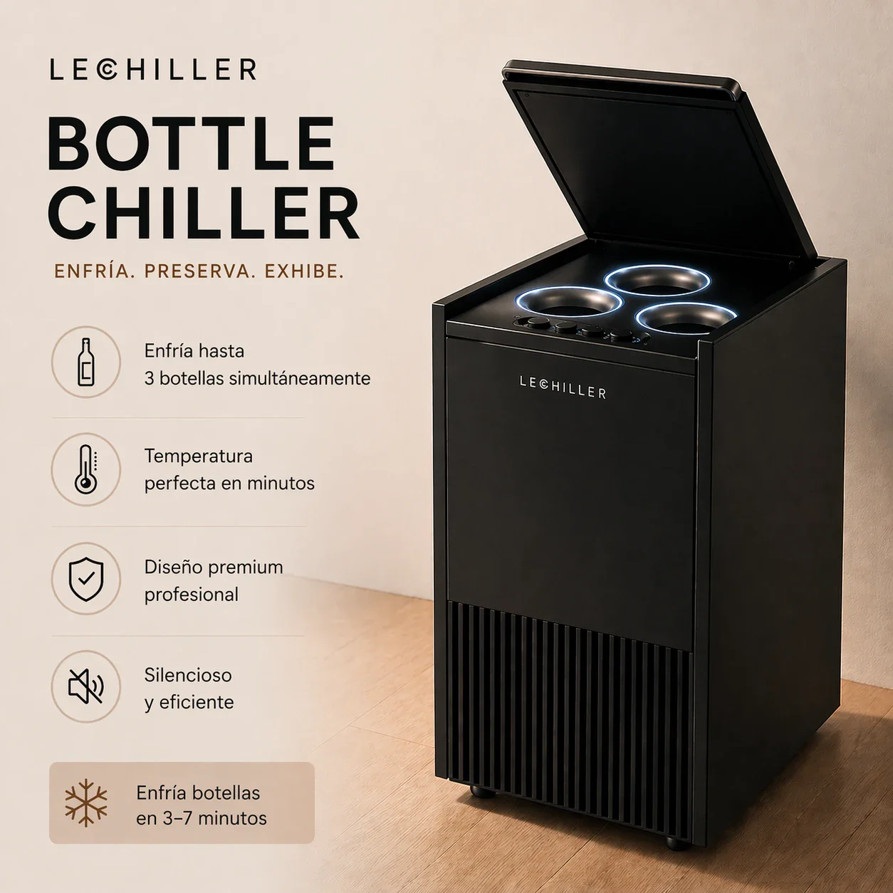 Enfriador de botellas LeChiller Pro