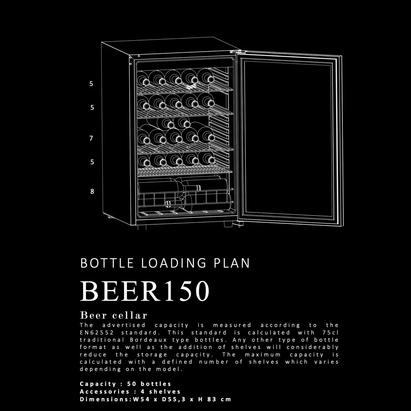 Nevera para cerveza La Sommelière BEER150 - Image 20