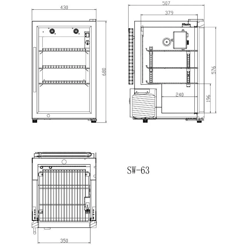 Refrigerador de bebidas Cavin Arctic Collection 63 L Stainless - Image 3