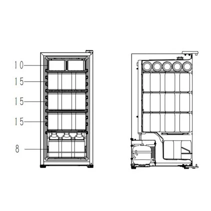 Refrigerador de bebidas Cavin Northern Collection 53 Black - Image 5