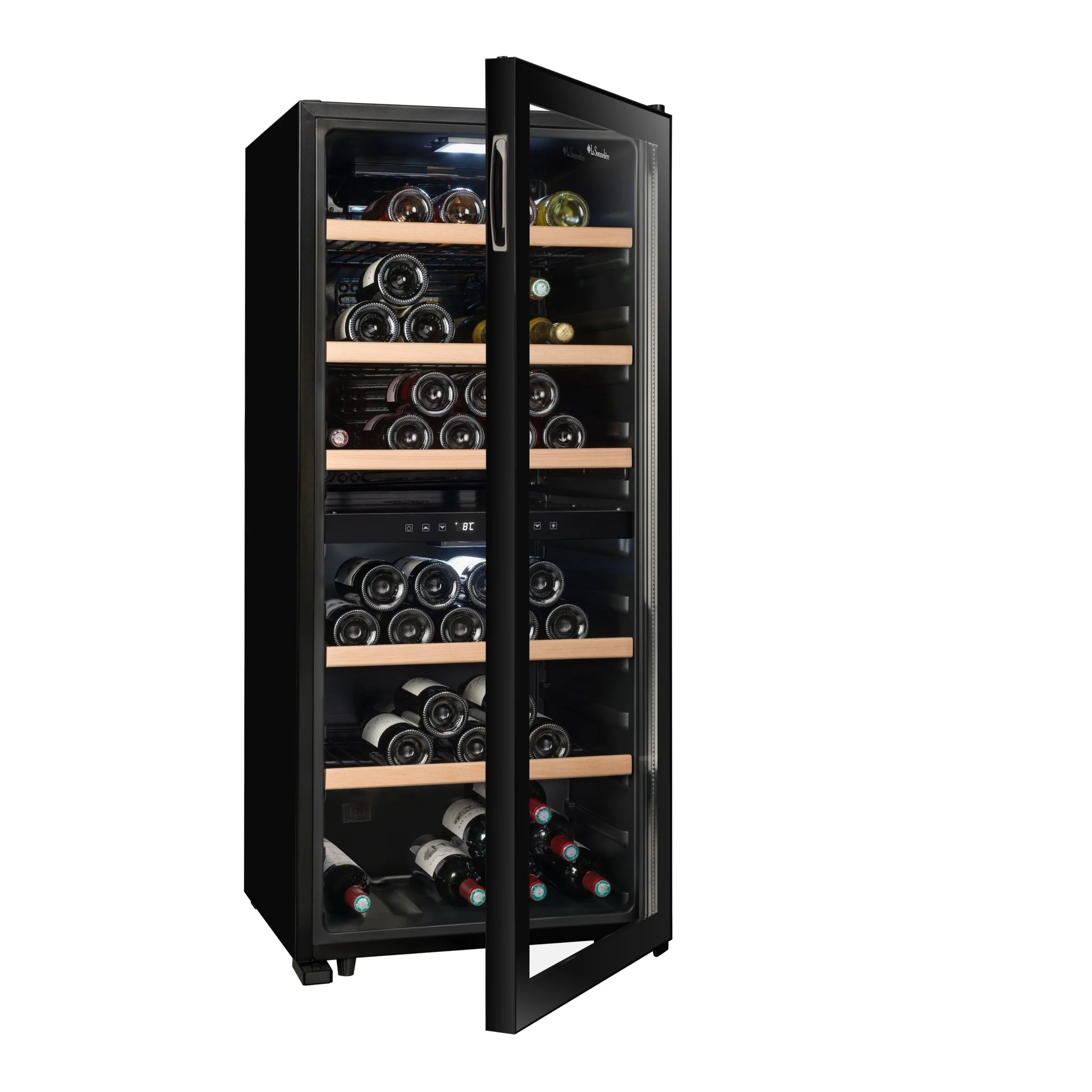 Vinoteca 102 botellas La Sommelière LS102DZ BLACK doble zona - Image 13