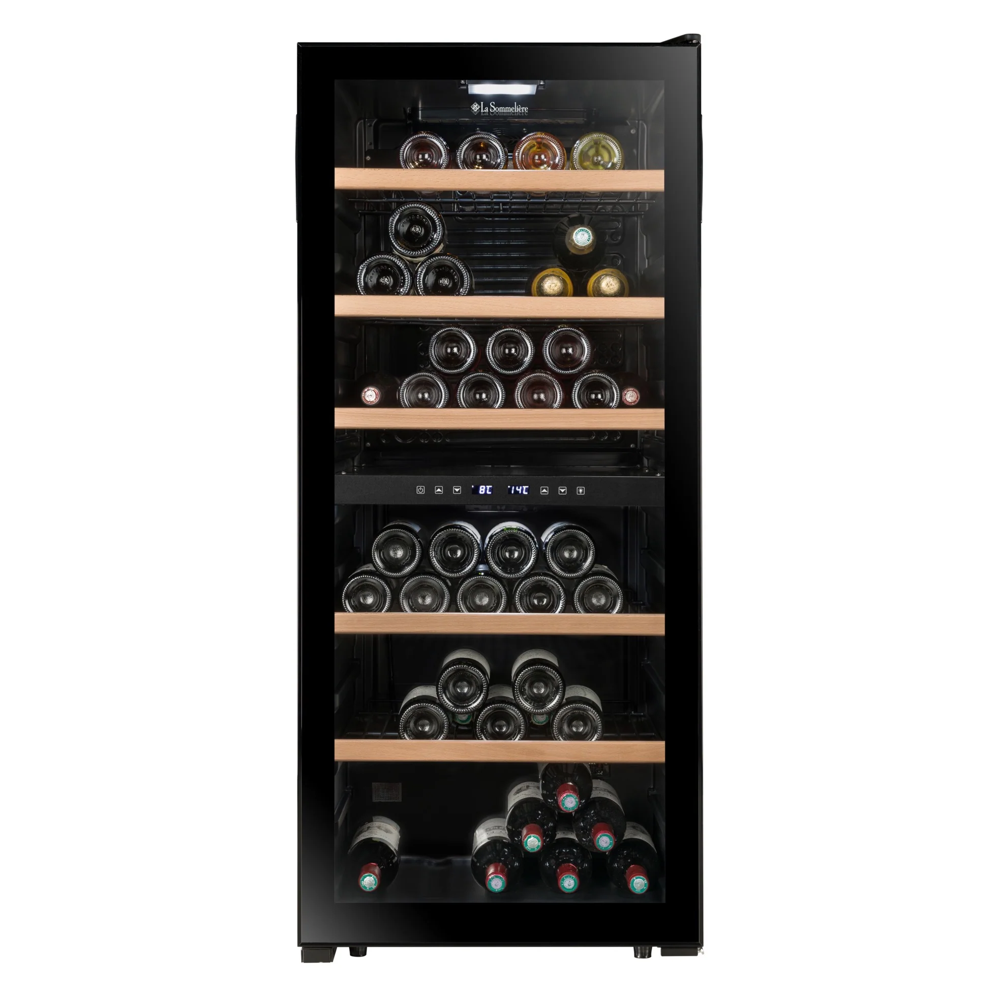 Vinoteca 102 botellas La Sommelière LS102DZ BLACK doble zona - Image 3
