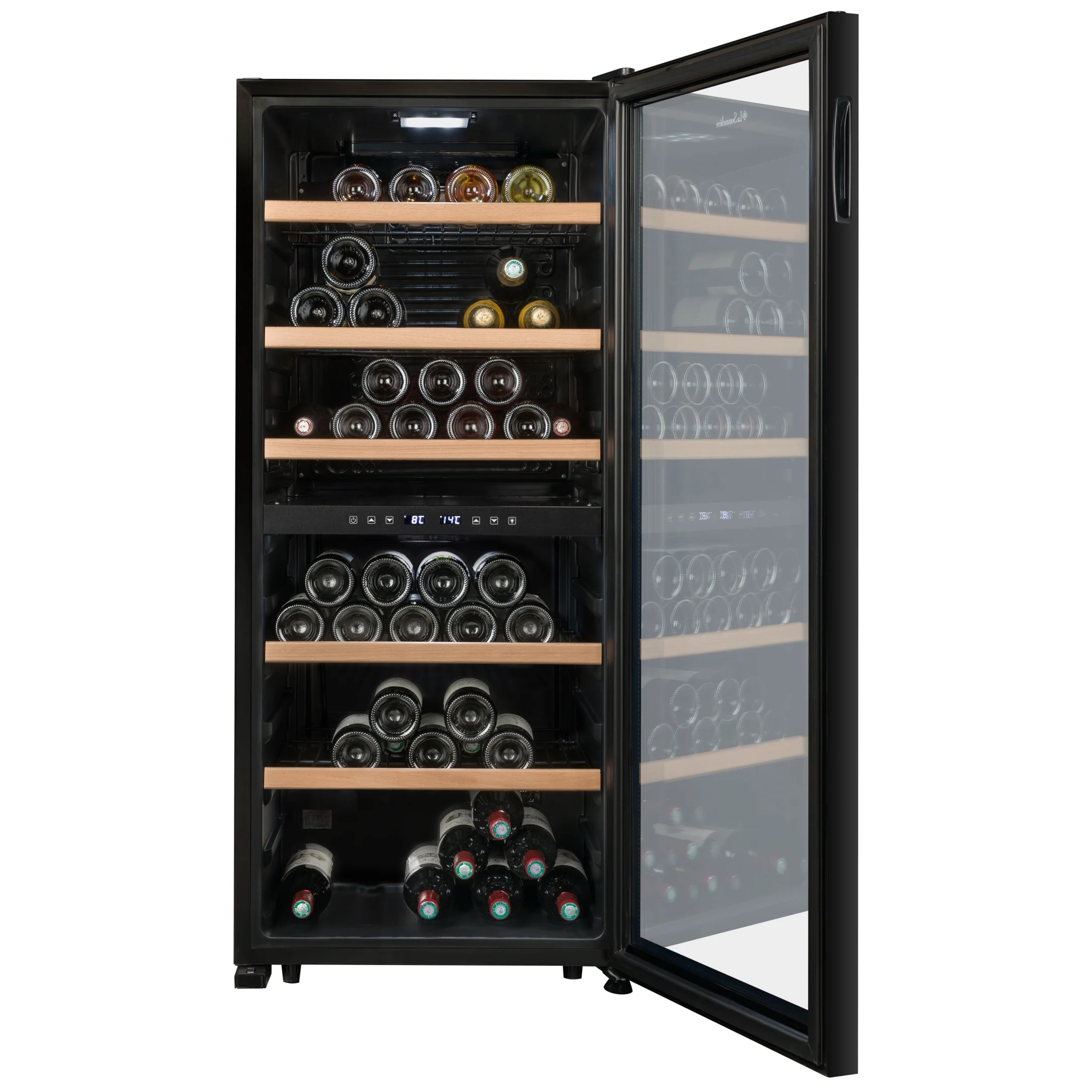 Vinoteca 102 botellas La Sommelière LS102DZ BLACK doble zona - Image 6