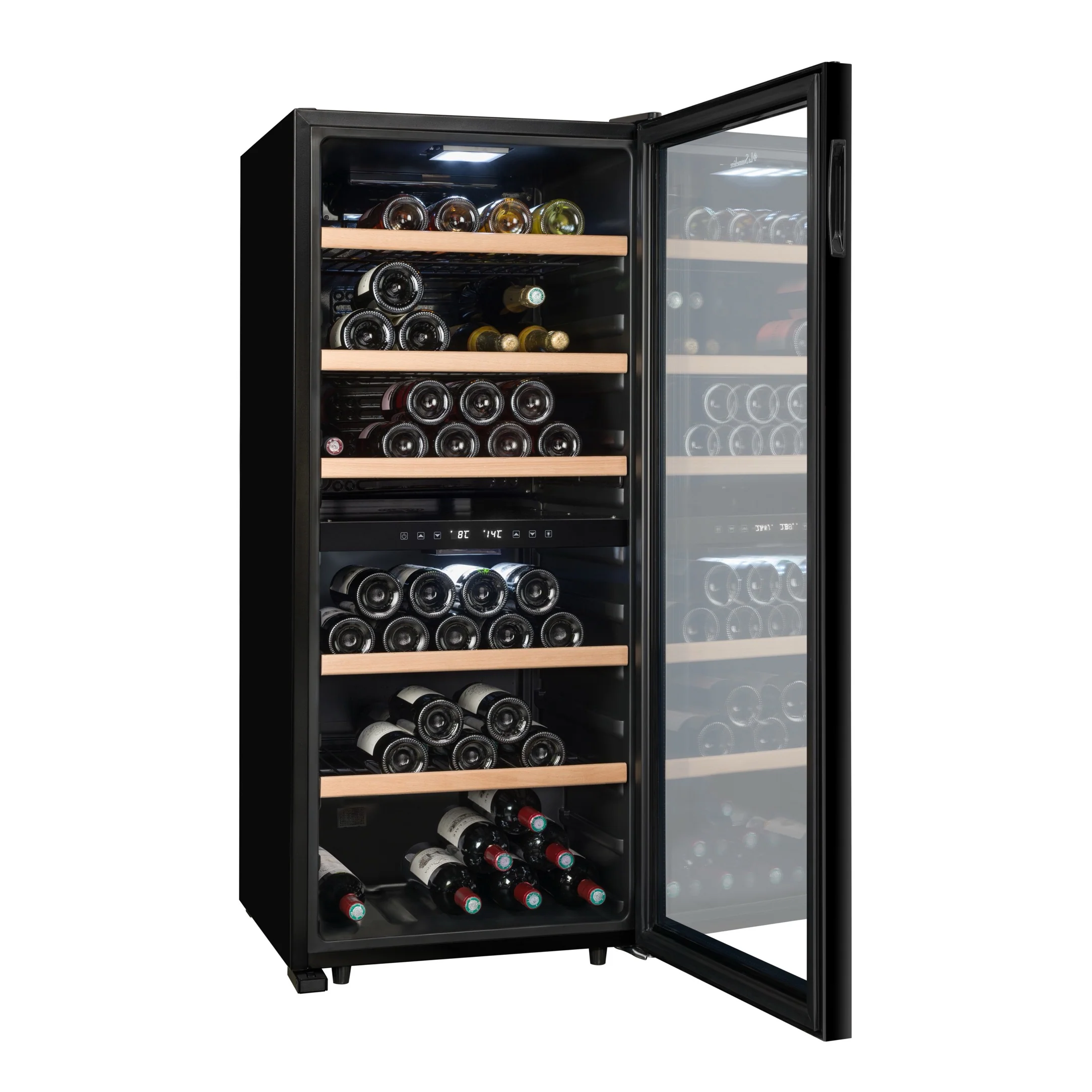 Vinoteca 102 botellas La Sommelière LS102DZ BLACK doble zona - Image 9