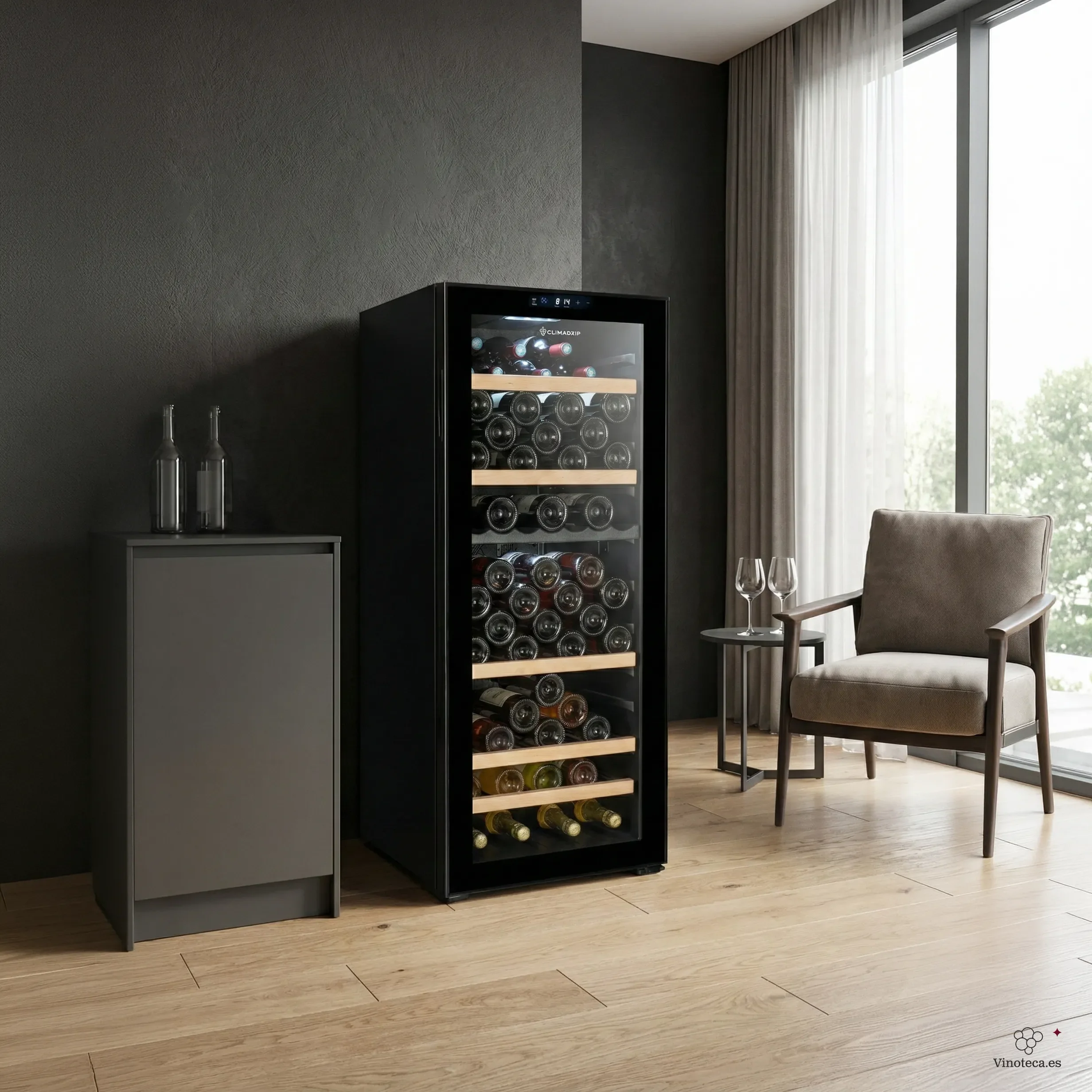 Vinoteca 108 botellas Climadiff CEPAGE108DZ doble zona - Image 3