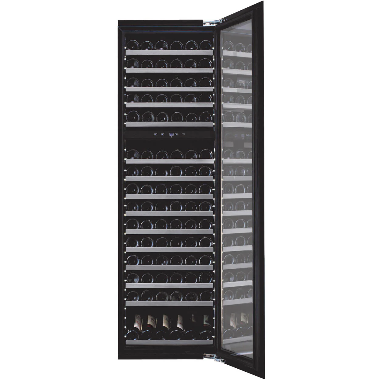 Vinoteca encastrable 112 botellas mQuvée WineKeeper 112D Fullglass Black Push/Pull doble zona - Image 3
