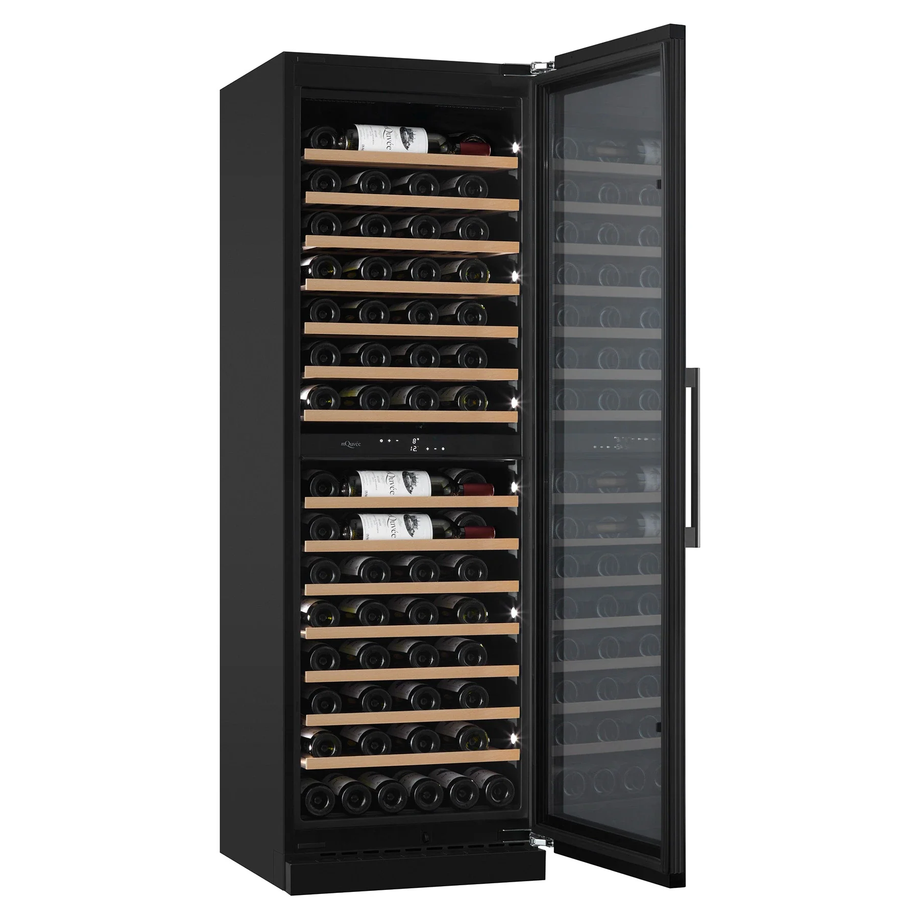 Vinoteca 115 botellas mQuvée WineCave Exclusive 187 doble zona Anthracite Black - Image 4