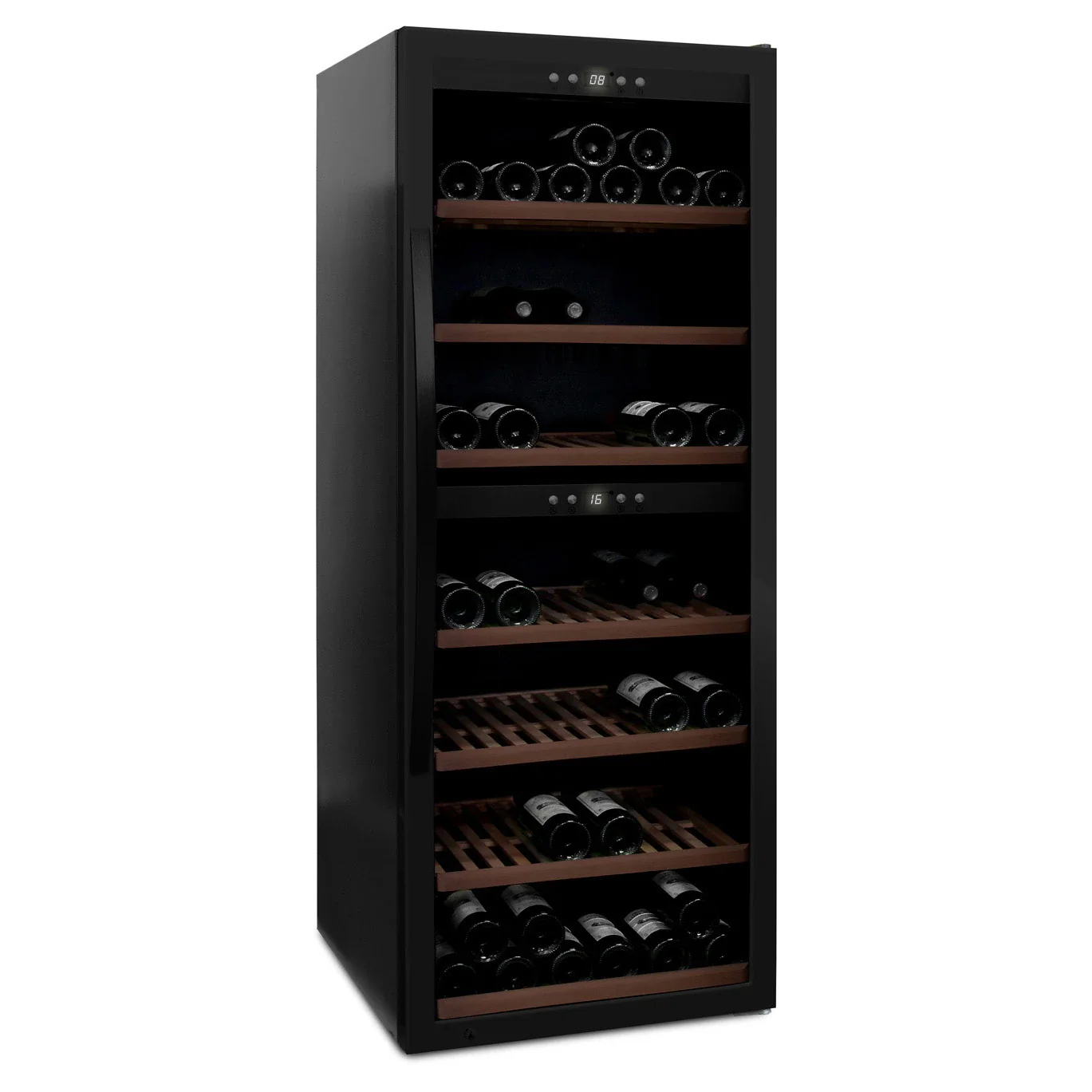Vinoteca 126 botellas mQuvée WineExpert 126 doble zona Fullglass Black - Image 3