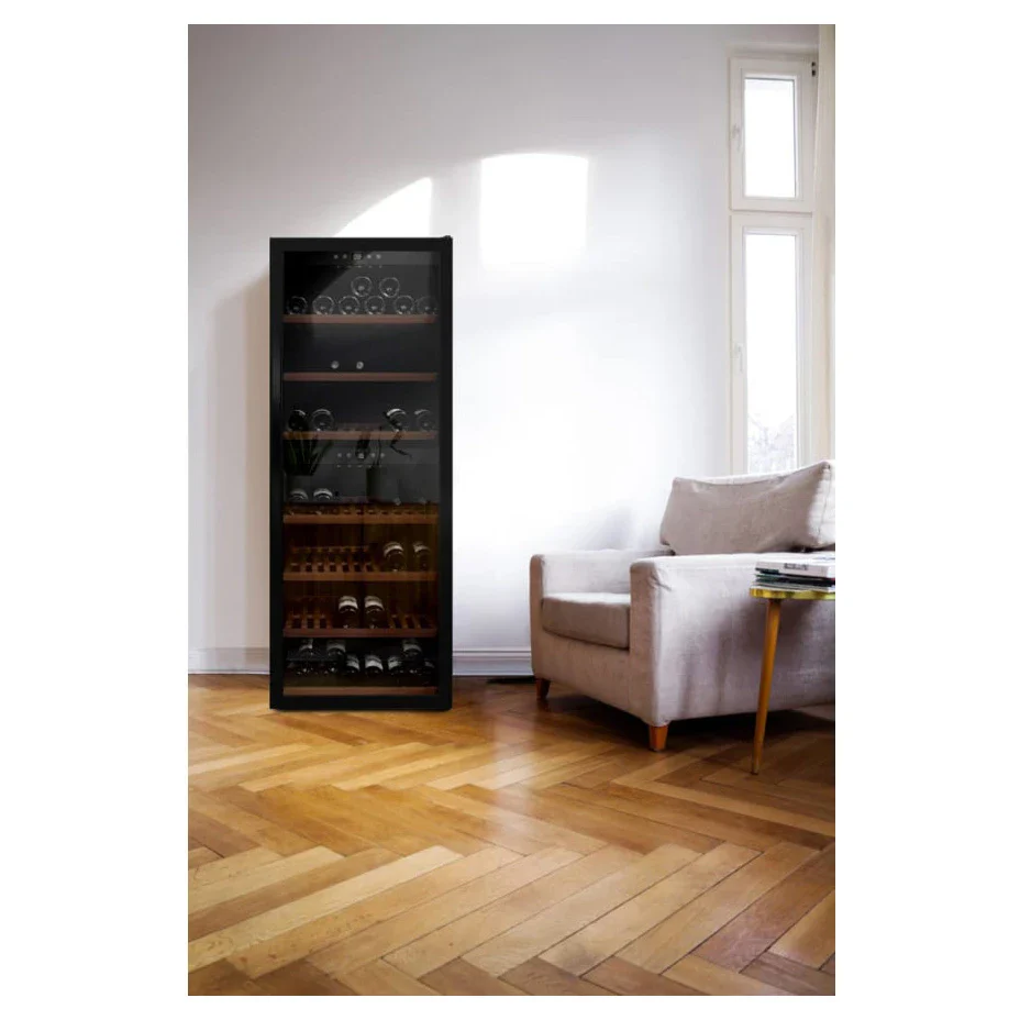 Vinoteca 126 botellas mQuvée WineExpert 126 doble zona Fullglass Black - Image 4