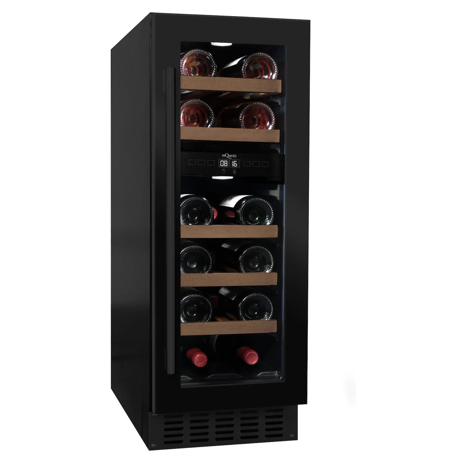 Vinoteca 16 botellas mQuvée WineCave 700 30D doble zona Anthracite Black - Image 3