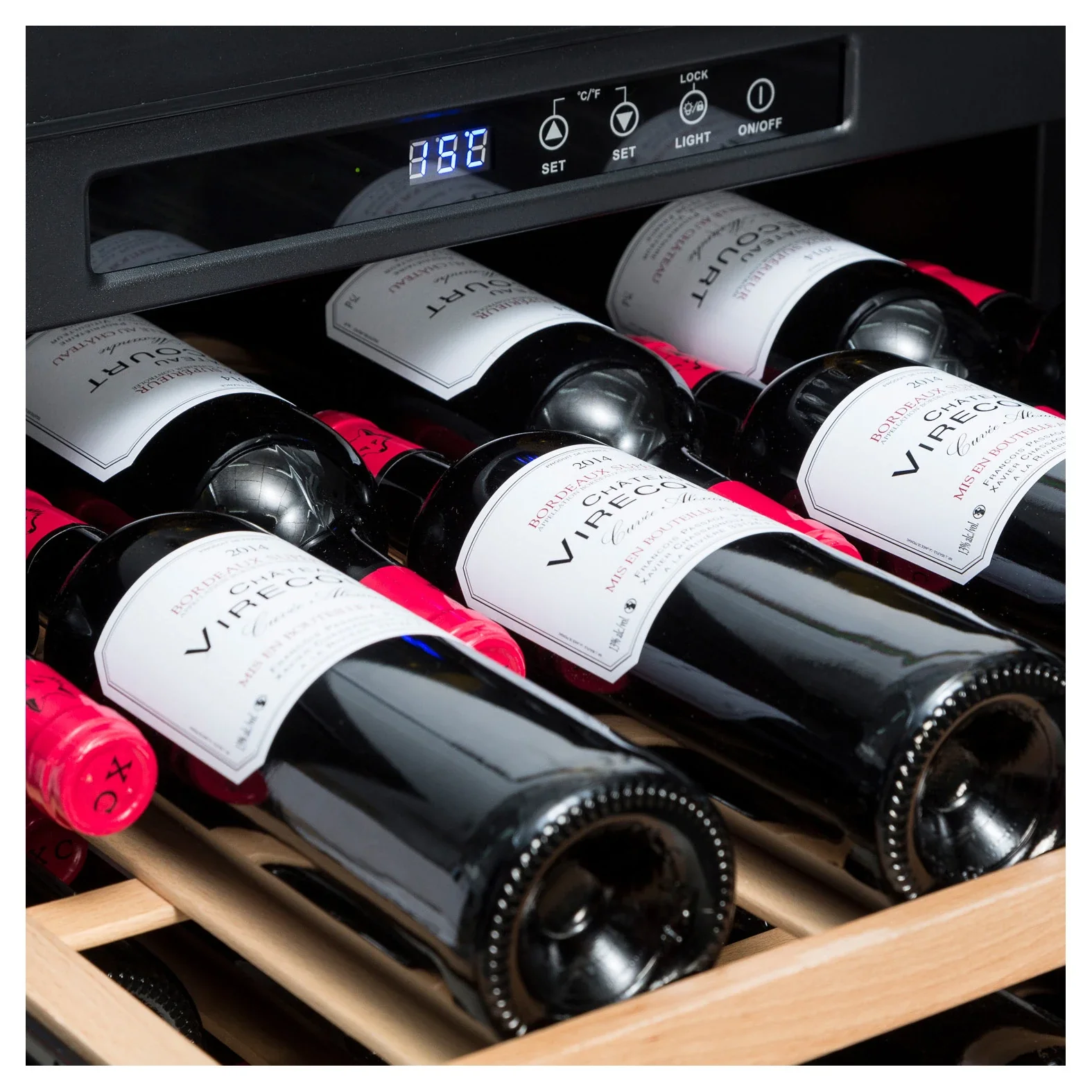 Vinoteca 166 botellas Vinobox V168GC 1T Black - Image 10