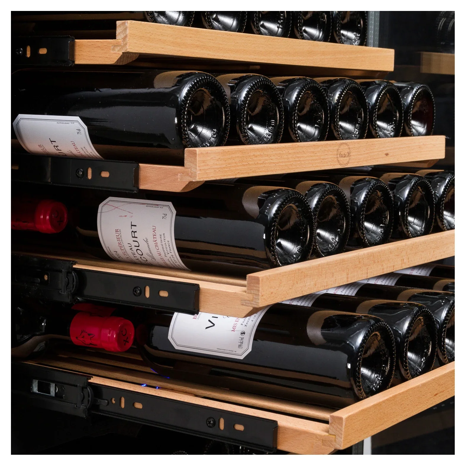 Vinoteca 166 botellas Vinobox V168GC 1T Black - Image 7
