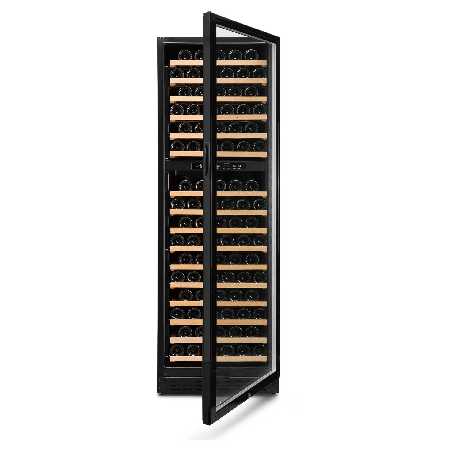 Vinoteca 166 botellas Vinobox V168 GC 2T Black doble zona - Image 5