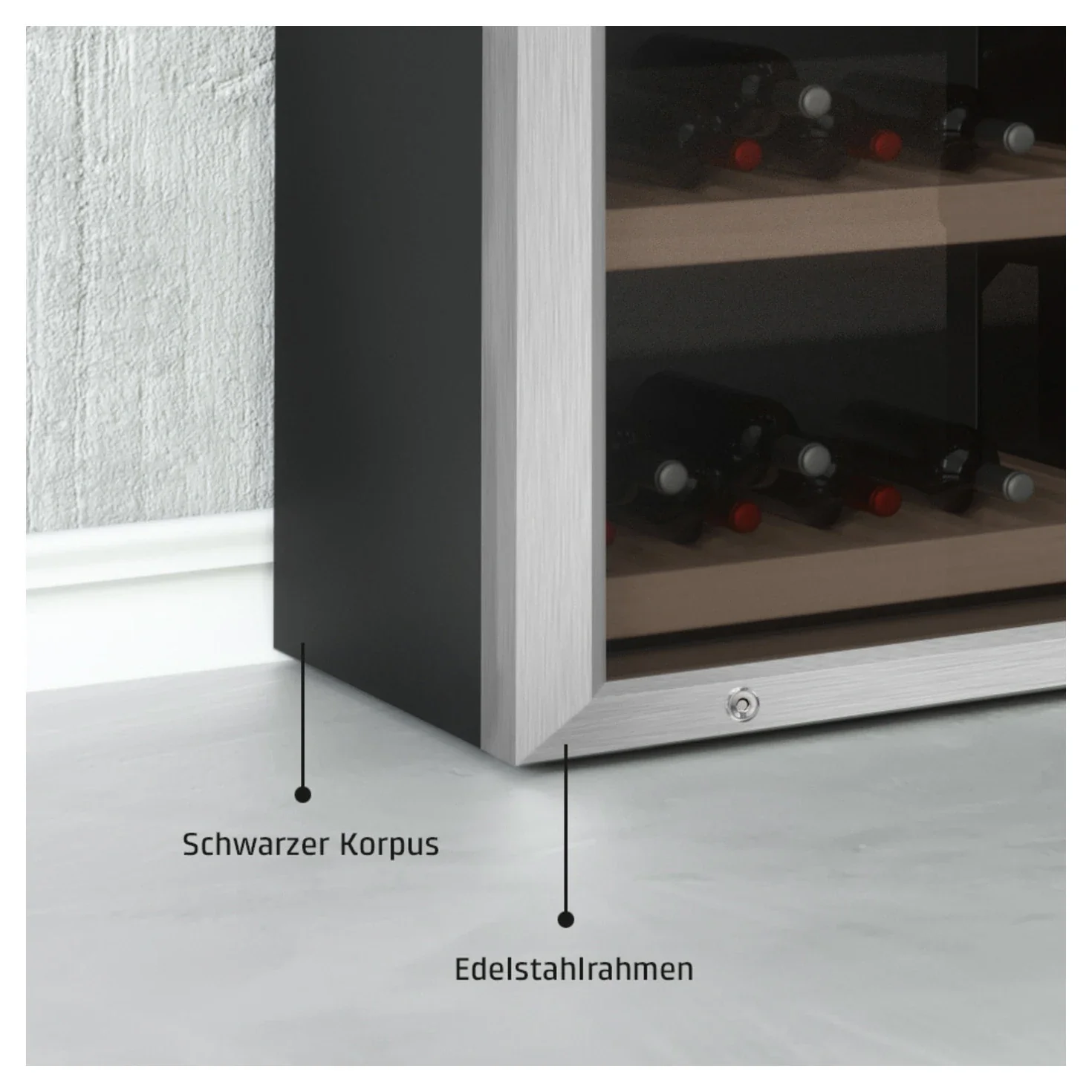 Vinoteca 180 botellas Caso WineComfort 180 Smart doble zona - Image 5