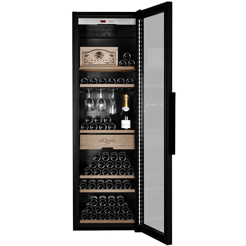 Vinoteca 210 botellas mQuvée WineStore 800 Glass - Image 4