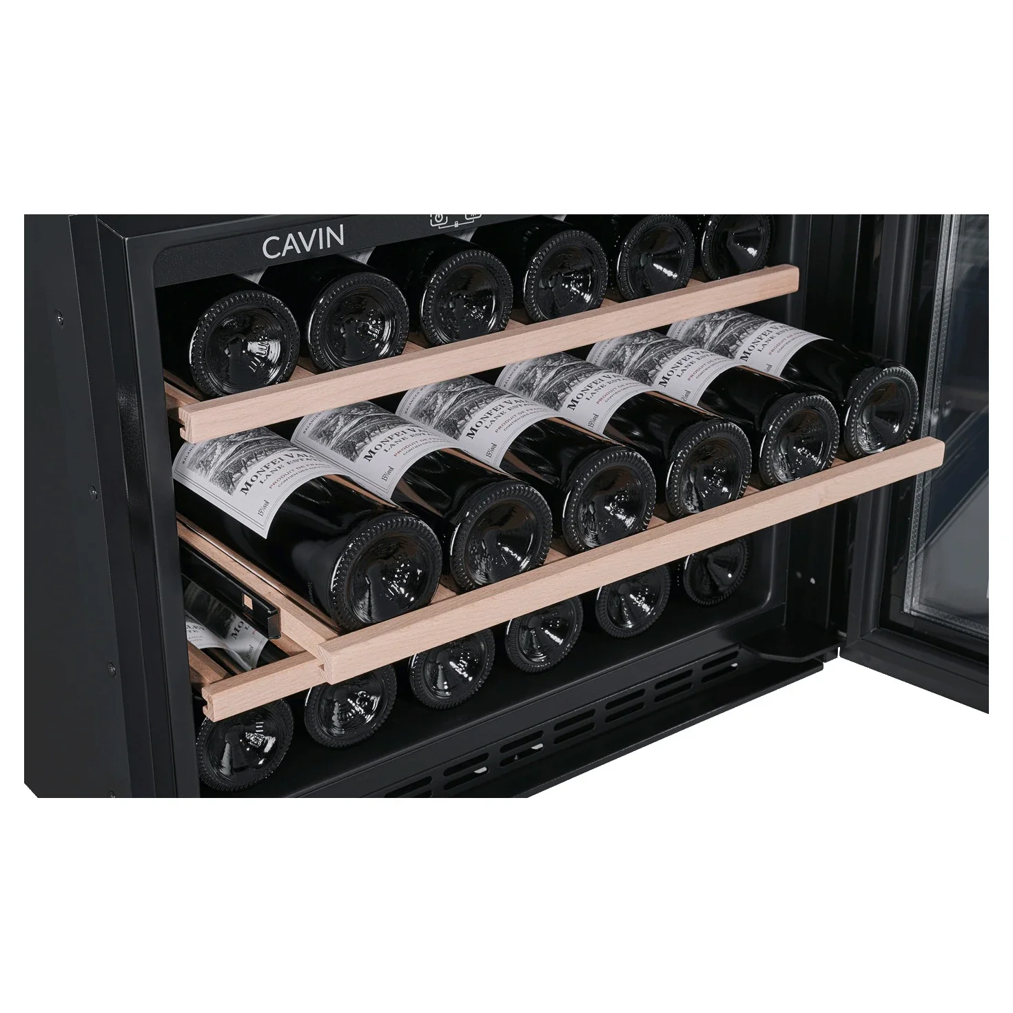 Vinoteca 24 botellas Cavin Scandinavian Collection 45 Fullglass Black - Image 6