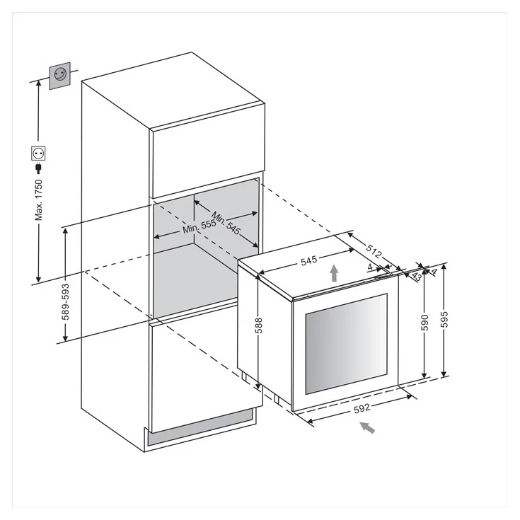 Vinoteca 25 botellas mQuvée WineKeeper Exclusive 25D Push/Pull doble zona FullGlass Black - Image 5