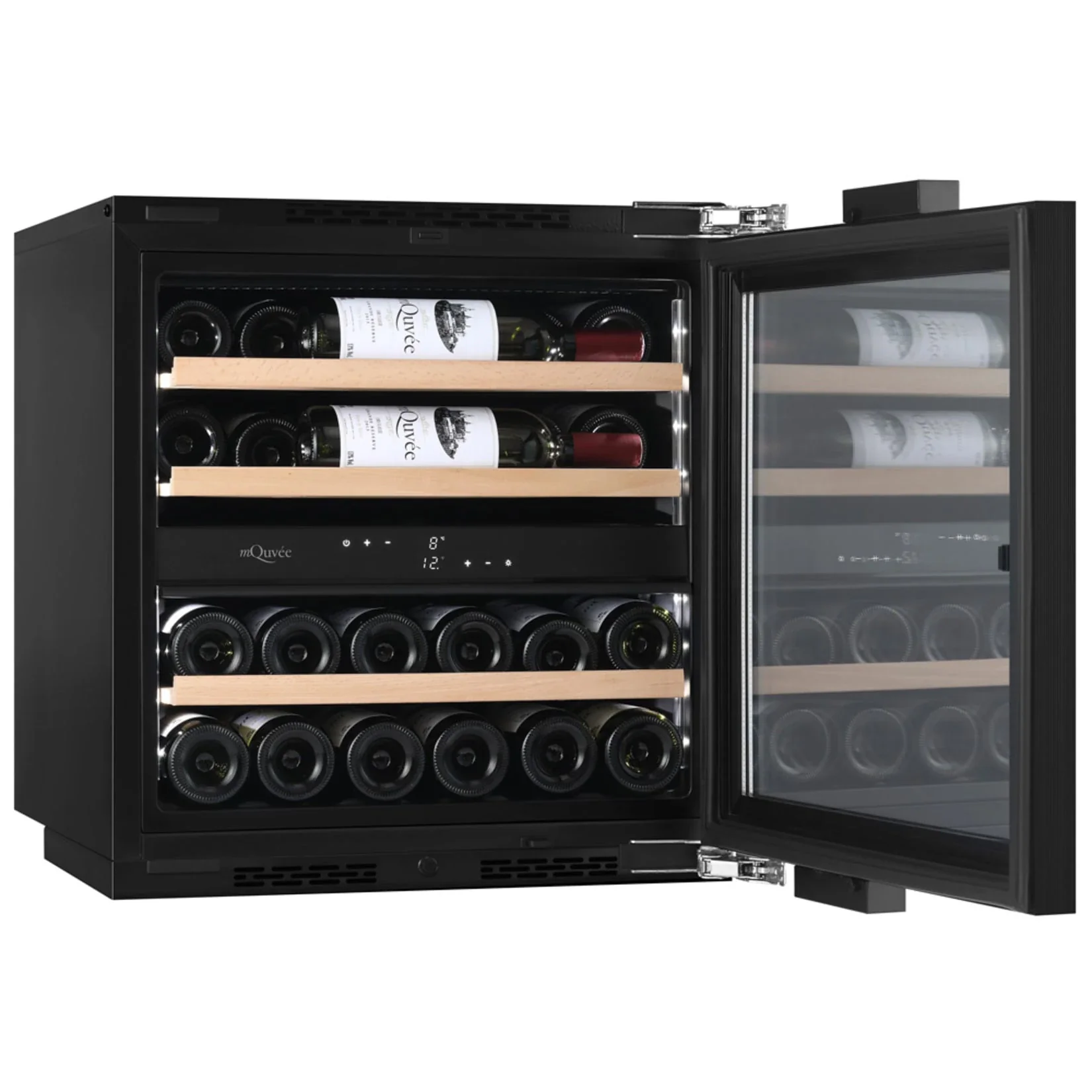 Vinoteca 26 botellas mQuvée WineKeeper Exclusive 25D Panel Ready Push-Pull doble zona - Image 3