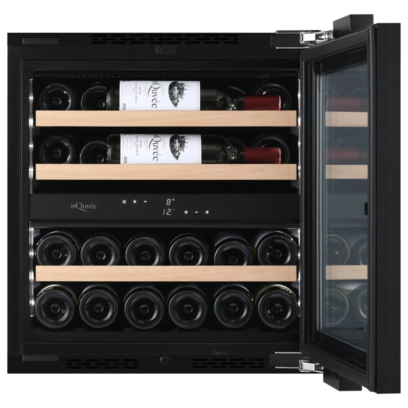 Vinoteca 26 botellas mQuvée WineKeeper Exclusive 25D Panel Ready Push-Pull doble zona - Image 4