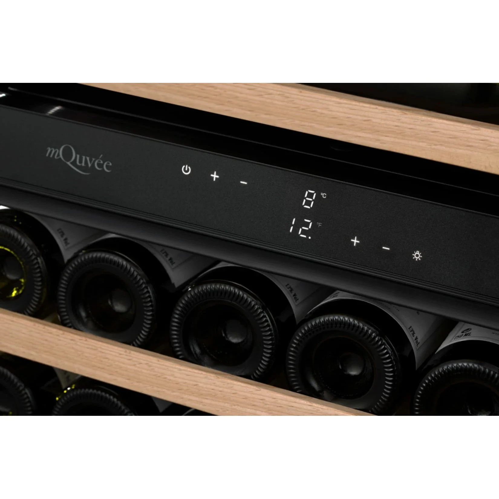 Vinoteca 26 botellas mQuvée WineKeeper Exclusive 25D Panel Ready Push-Pull doble zona - Image 6