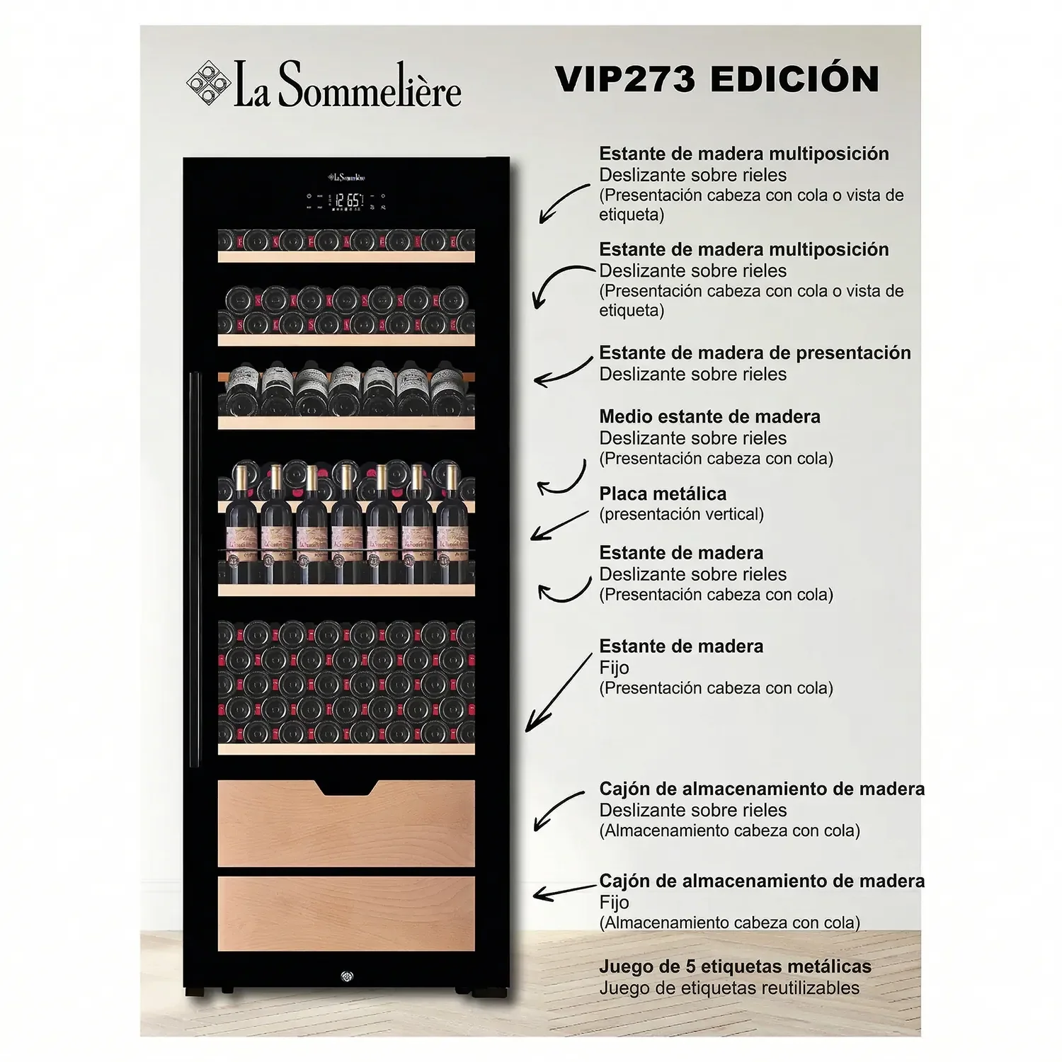 Vinoteca 273 botellas La Sommelière VIP273 EDITION - Image 21