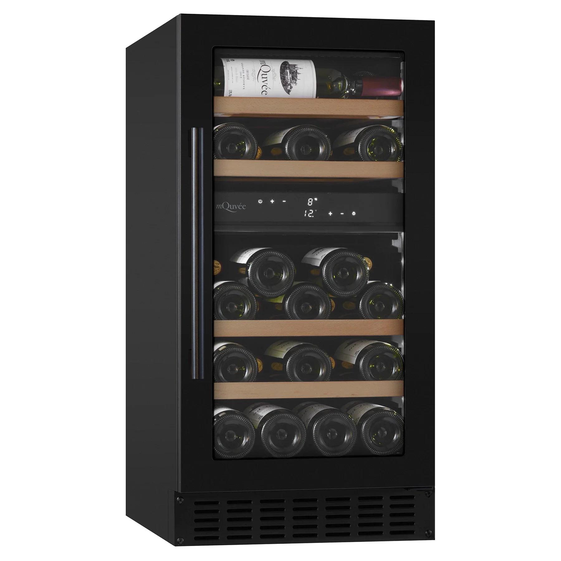 Vinoteca 28 botellas mQuvée WineCave 700 40D doble zona Anthracite Black - Image 3