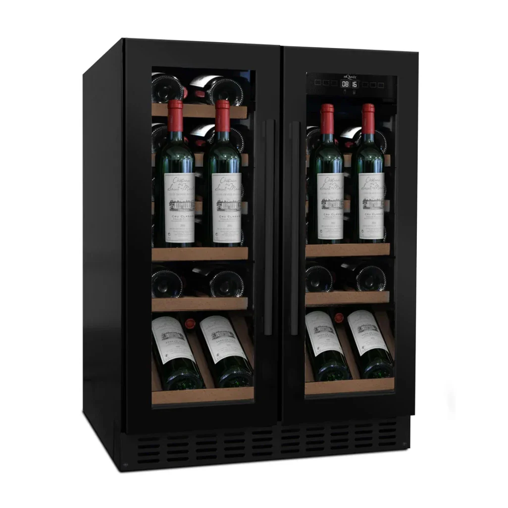 Vinoteca 31 botellas mQuvée WineCave 60D2 Anthracite Black doble zona - Image 2